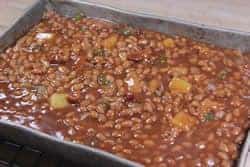 Dutch's Wicked Baked Beans ready for smoker