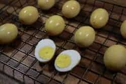 Smoked eggs