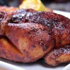 beer brined smoked cornish hen