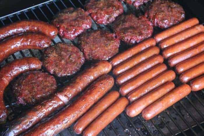 Smoked Burgers, Hotdogs and Brats