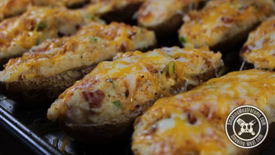 Smoked Twice Baked Potatoes