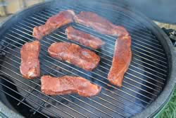 Country style ribs on the grate