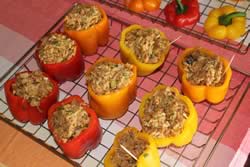 Peppers filled with the stuffing