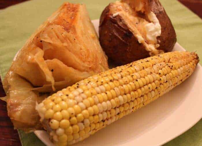 Smoked Corn, Smoked Cabbage and Smoked Potatoes