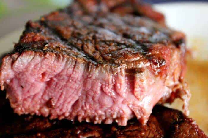 Pecan Smoked Steak On a Brinkmann Horizontal Smoker