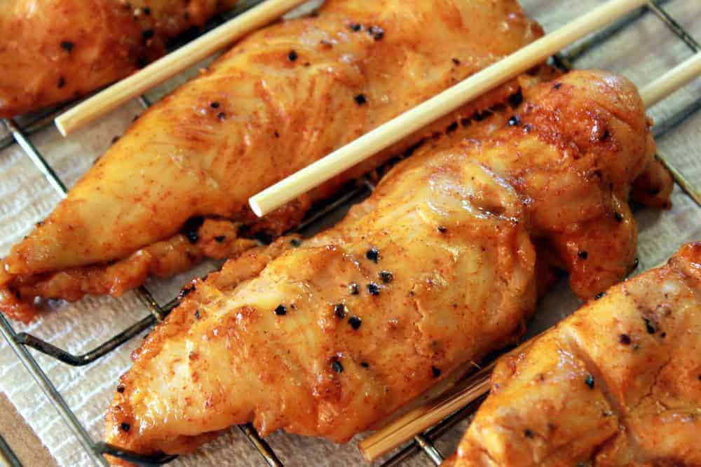 smoked chicken satays 1000