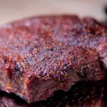 Smoked flat iron steak